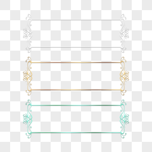 金属质感花纹装饰边框图片