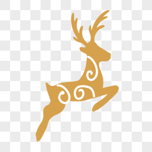 圣诞麋鹿装饰图形图片