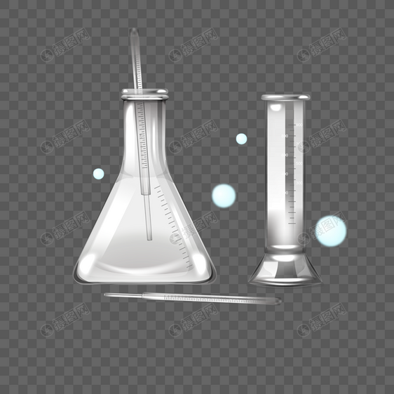 透明玻璃化学实验容器图片