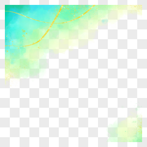 水粉金线水彩边框图片