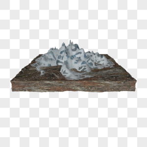 3d地形冰雪山地图片