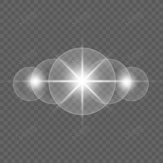 米字白色爆闪光晕特效图片