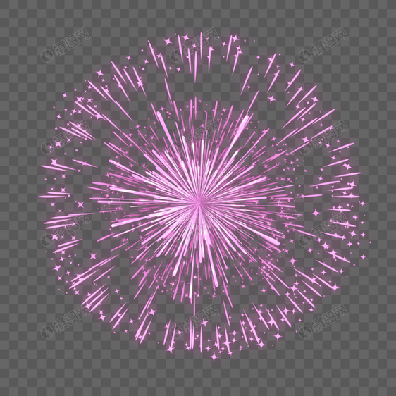粉色光线爆炸粒子插画图片