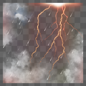 雷雨天气闪电季节抽象图片