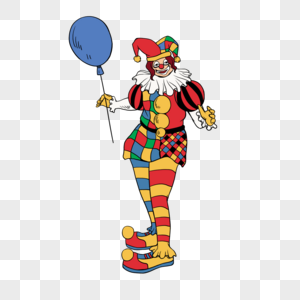 小丑表演气球魔术图片