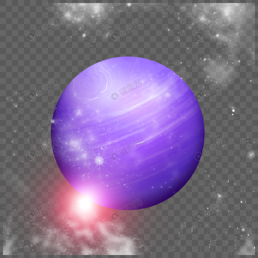 太阳系行星宇宙紫色图片