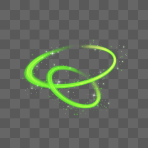 眩光绿色圆圈线条组合图片