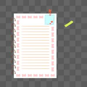 卡通可爱文具便签纸笔记本图片