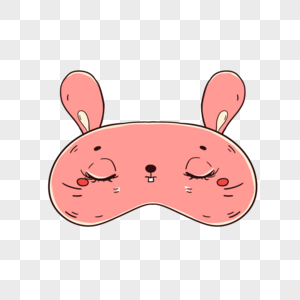 睡眠眼罩粉色兔子造型图片