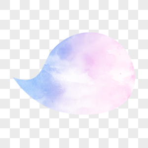 笔刷水彩蓝粉色水滴气泡图片