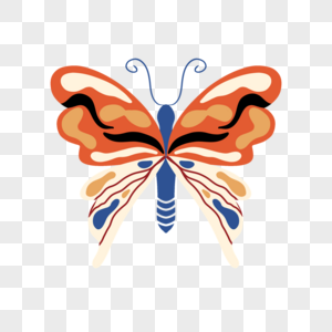 波西米亚风格动物蝴蝶图片