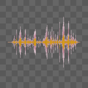 音频声波录音播放黄色声音均衡器图片