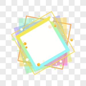 几何形状叠加组合边框图片
