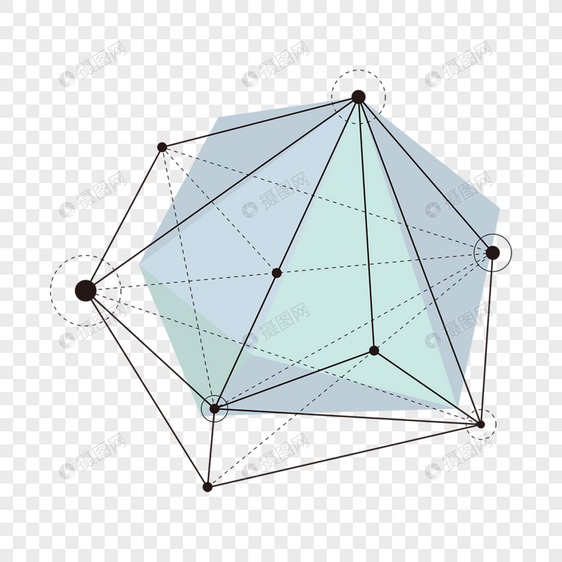 抽象几何线条三角组合图形图片