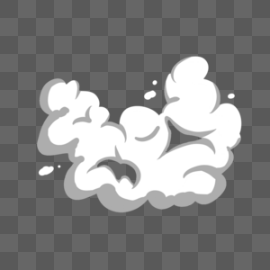 烟雾云朵可爱云层剪贴画图片