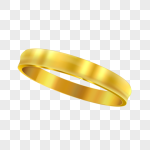 泛光的金黄色婚礼戒指图片