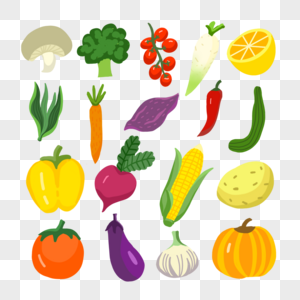 多彩颜色品种蔬菜图片