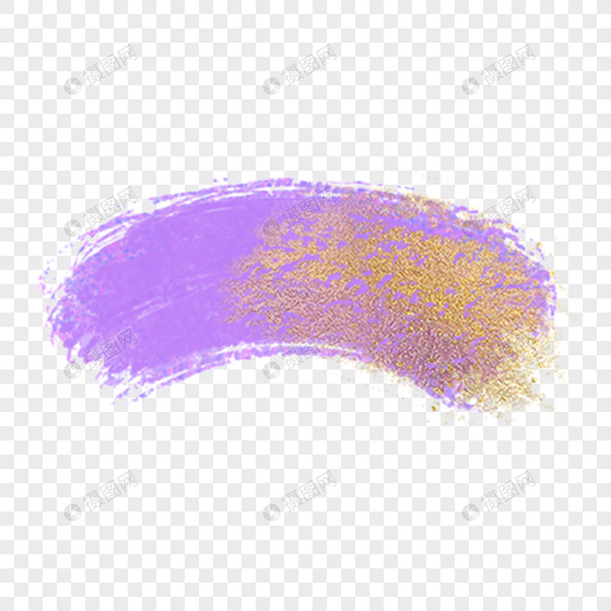 黄紫色弧形涂鸦水彩污渍图片