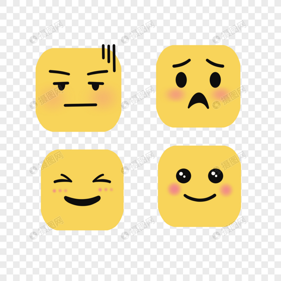 可爱黄色emoji表情图图片