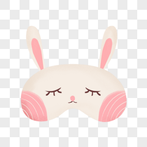 可爱动物睡眠眼罩卡通小白兔图片