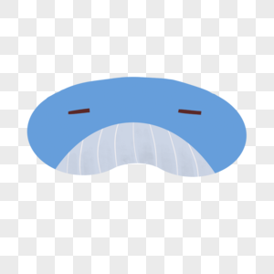 可爱动物睡眠眼罩蓝色鲸鱼图片