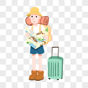 卡通旅游小人_卡通旅游小人图片_卡通旅游小人图片素材大全_摄图网