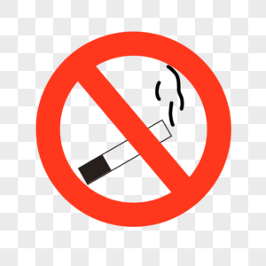 禁止吸烟卡通禁止符号图片
