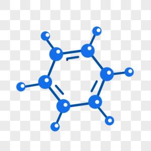 蓝色碳结构卡通教学器材图片