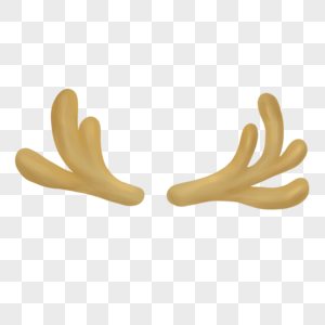 圣诞节棕色动物小鹿鹿角图片