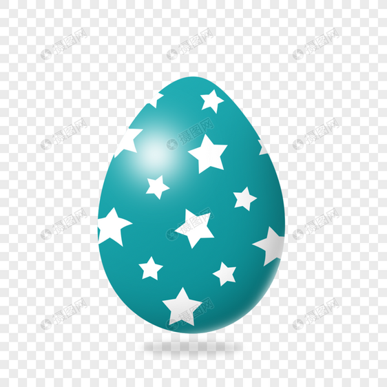 蓝色复活节彩蛋图片