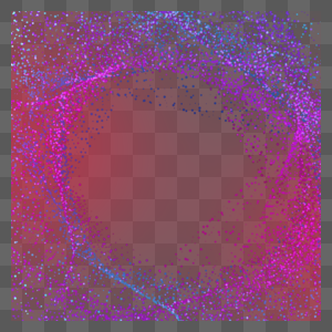 紫色圆点组成的圆环抽象科技光效图片