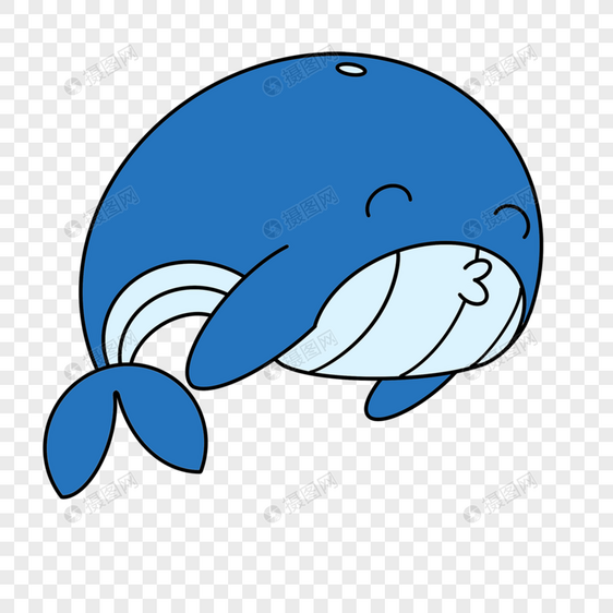 可爱生物蓝色鲸鱼大海海洋海底图片