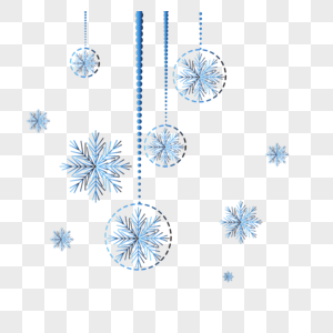 圣诞雪花背景图片