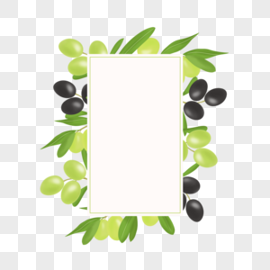 橄榄绿色黑色创意边框图片