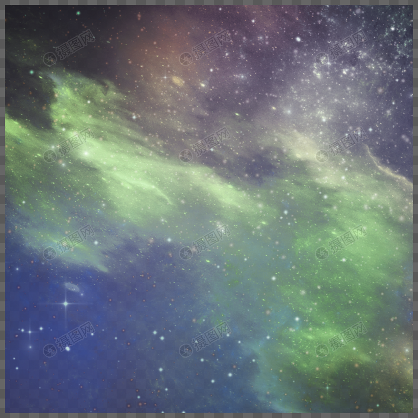 淡绿色宇宙流星背景图案图片