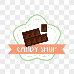 糖果店招牌上的美味巧克力图片