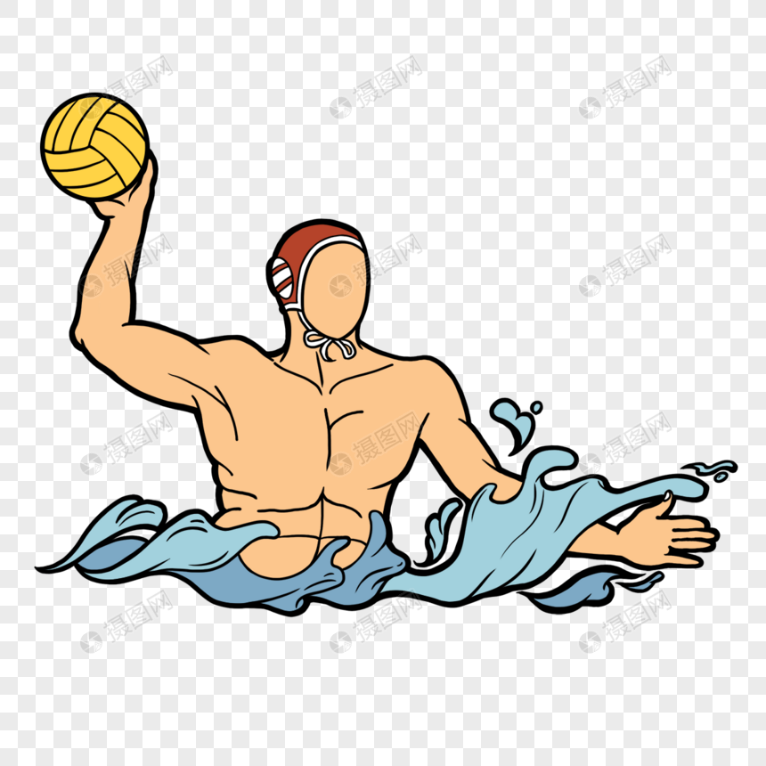 水球运动员比赛图片