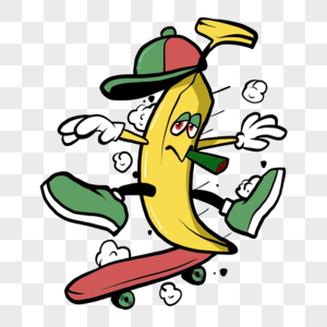 水果吉祥物波普嘻风格滑板图片