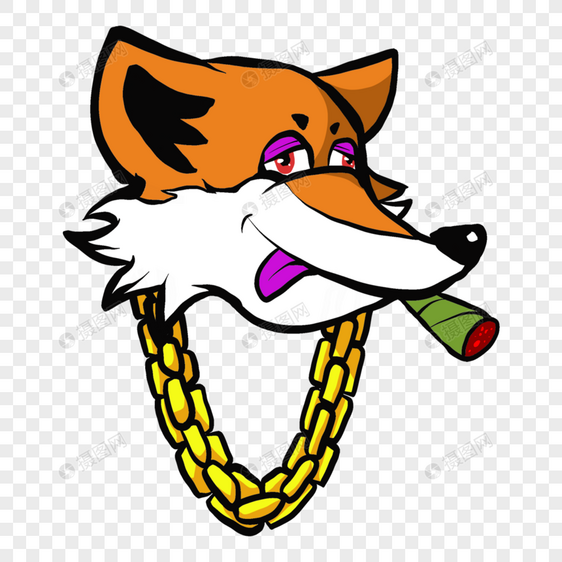 狐狸波普风格项链图片