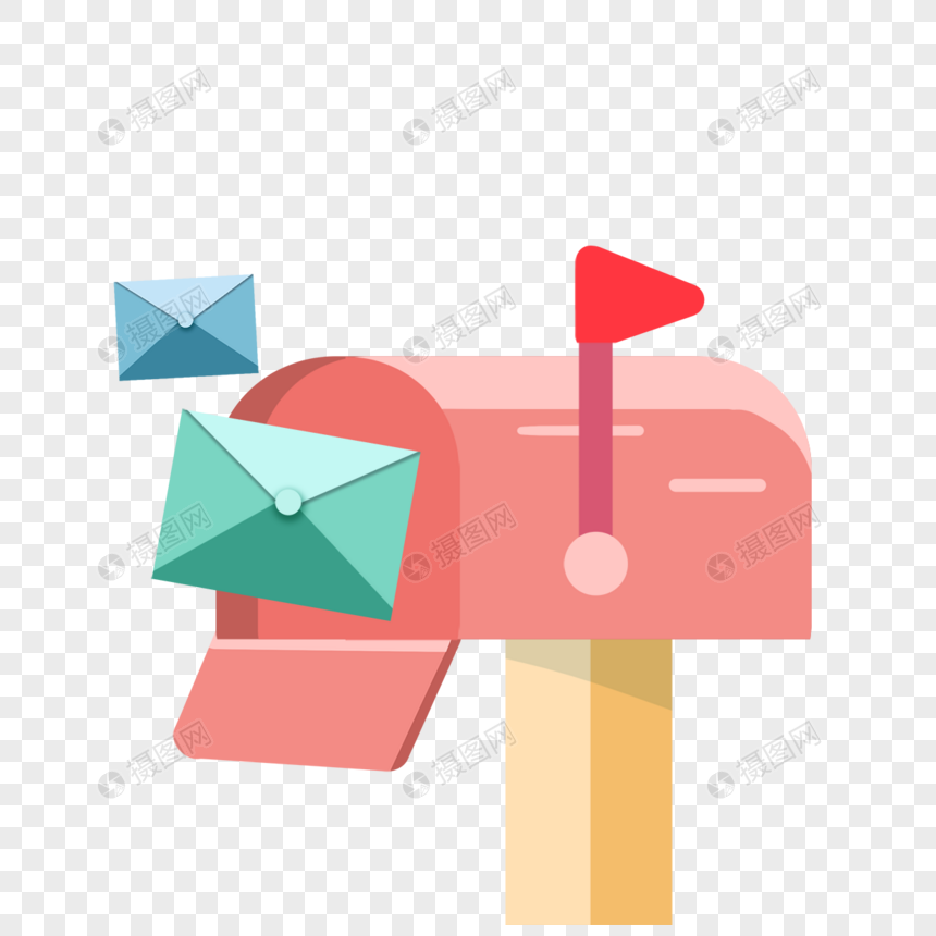 邮箱邮件概念电子信箱图标多彩图片