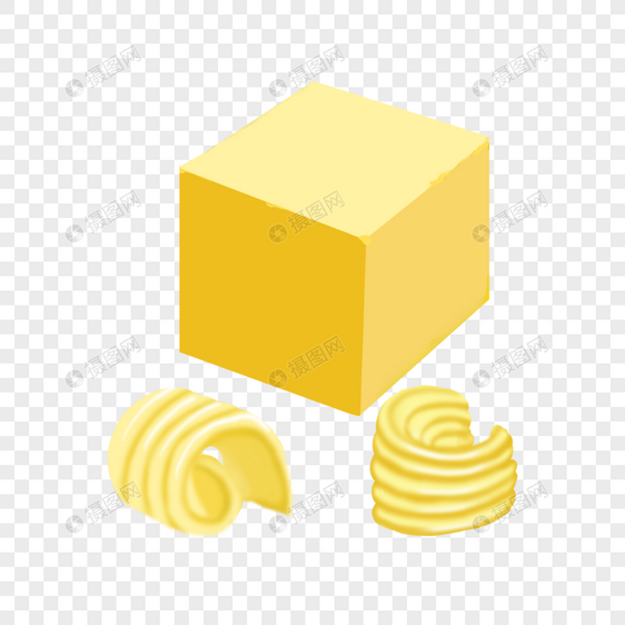 黄油固态油脂奶油可口图案图片