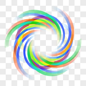 笔刷圆圈抽象彩色环形几何线条图片