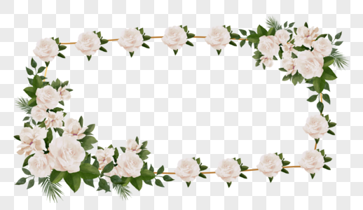 花卉装饰花朵边框图片