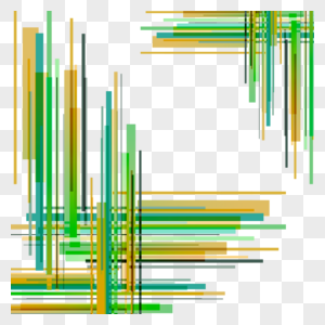线条黄绿渐变条纹抽象边框图片