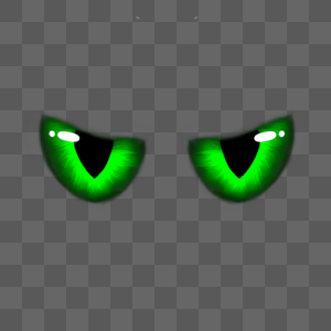 眼睛绿色邪恶发光渐变图片