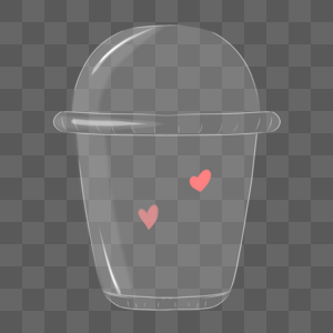 塑料杯透明咖啡杯样机图片