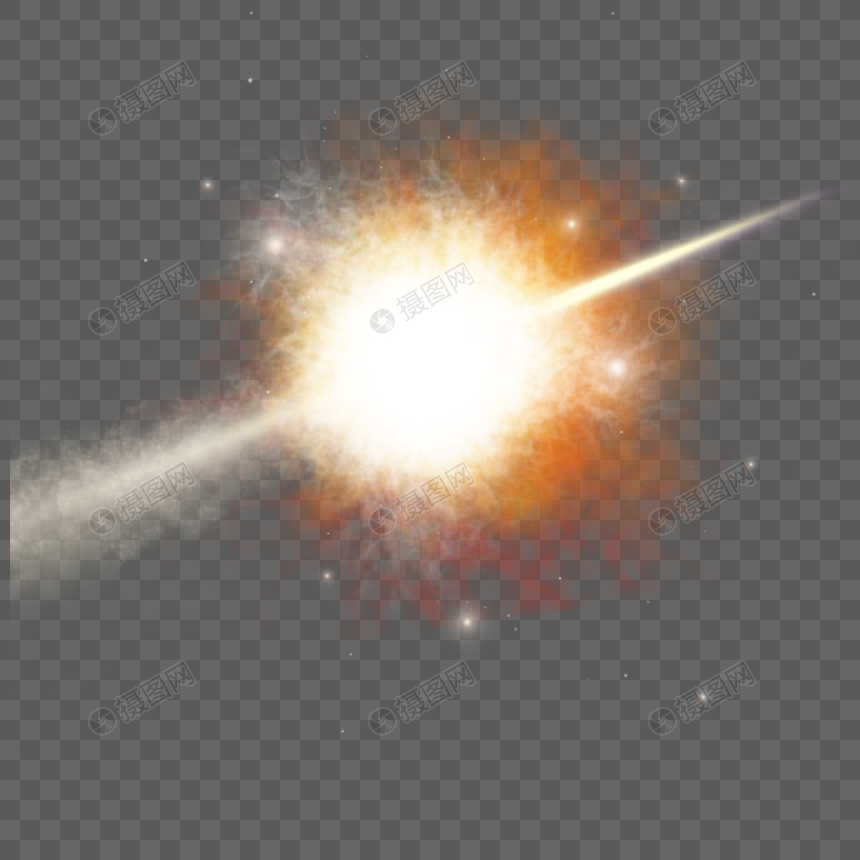 超新星爆炸抽象光效图片