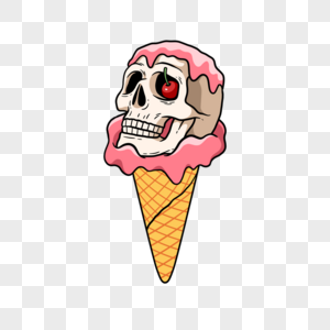 冰淇淋复古风格粉色冰淇淋图片