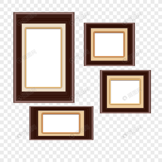 相框木制装饰复古棕色图片