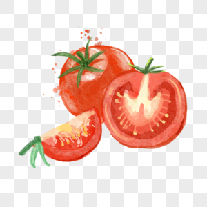 西红柿水彩蔬菜水果新鲜美味图片